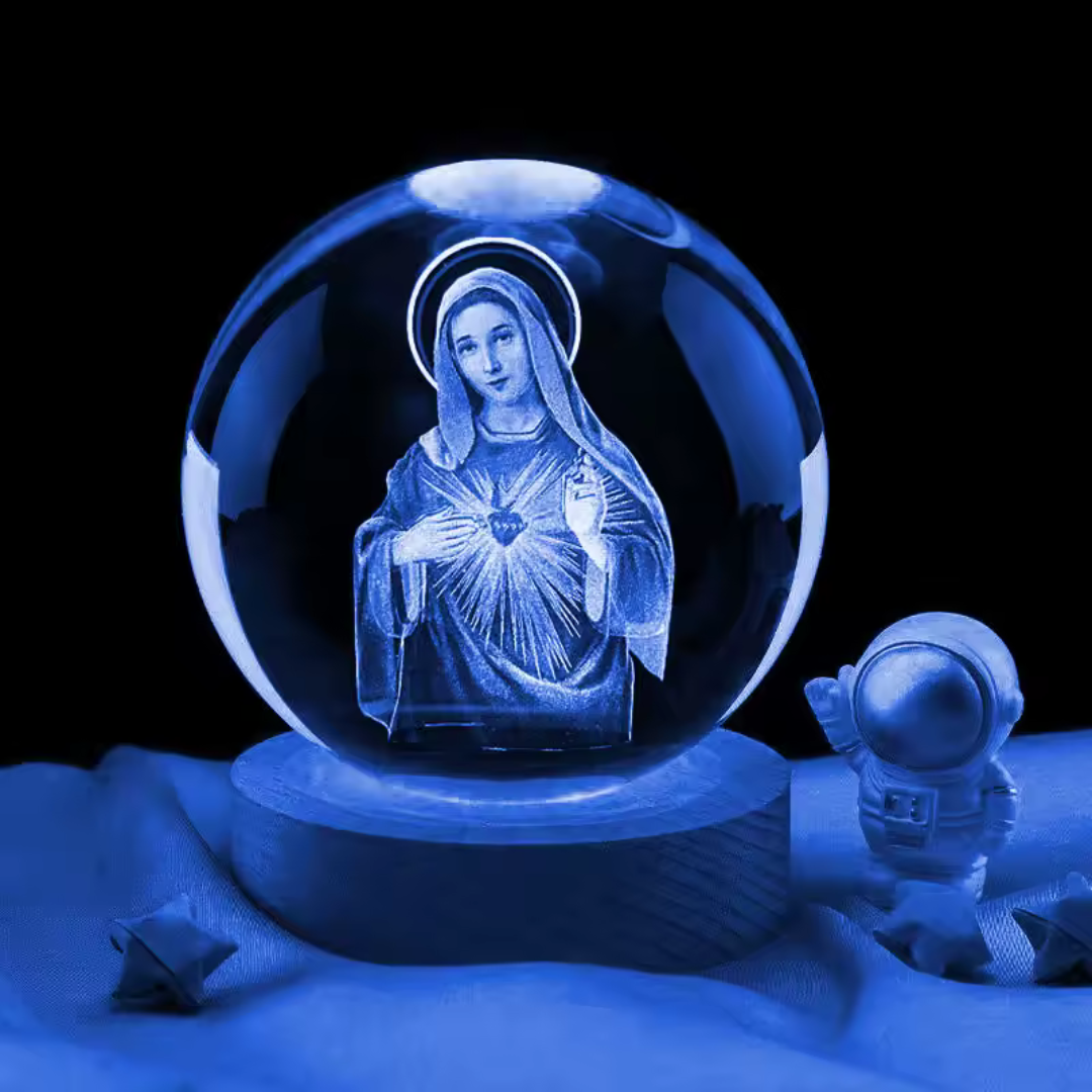 Lámpara Religiosa de Cristal